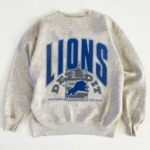 Vintage Detroit Football Sweatshirt, Detroit Fan Crewneck Sweatshirt
